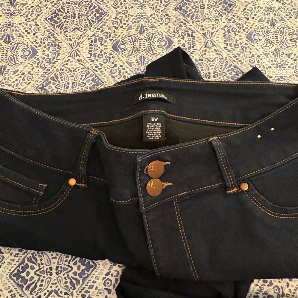 D. Jeans Women's Dark Blue High Rise Jeans